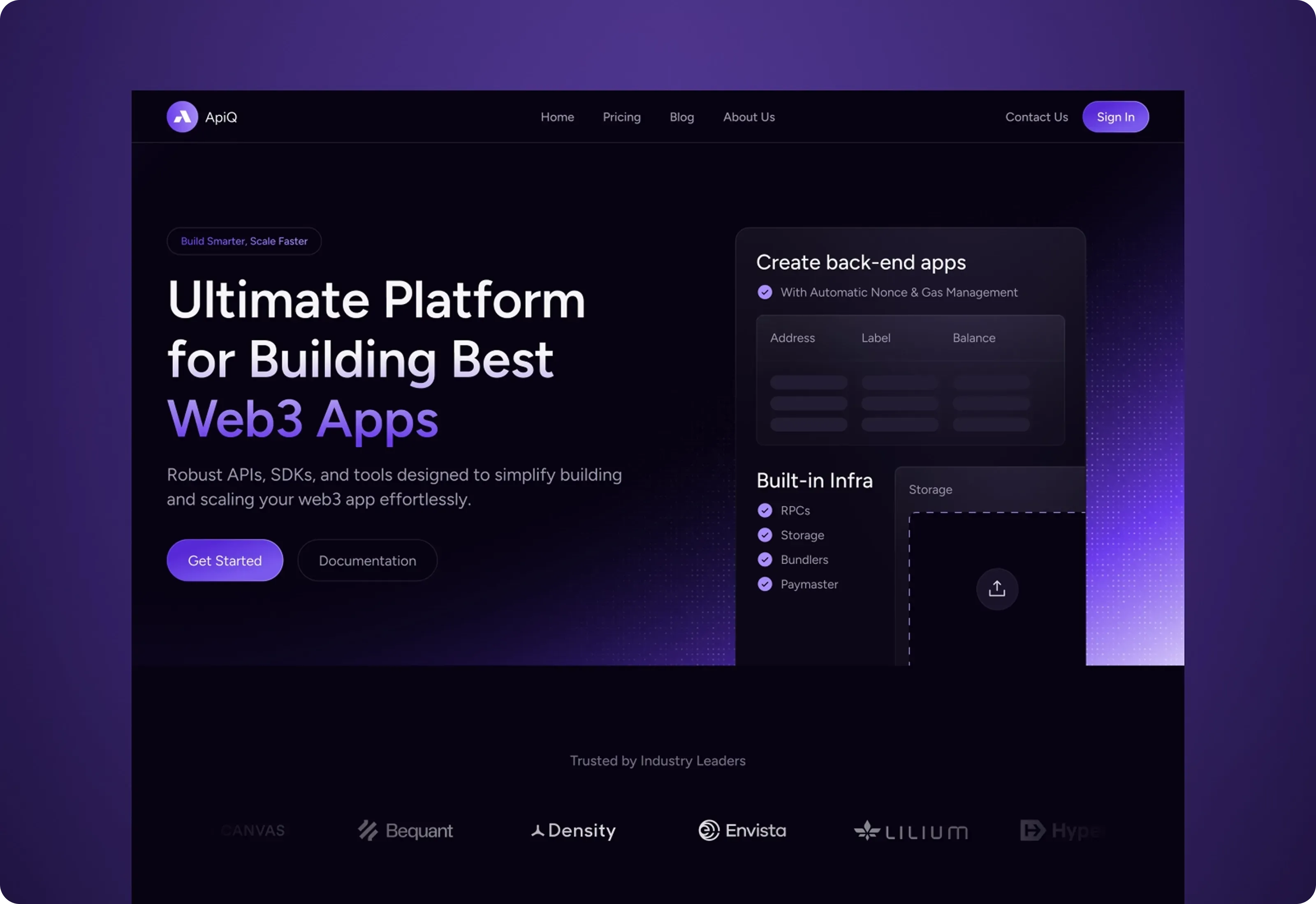 Apiq Web3 Blockchain Optimized