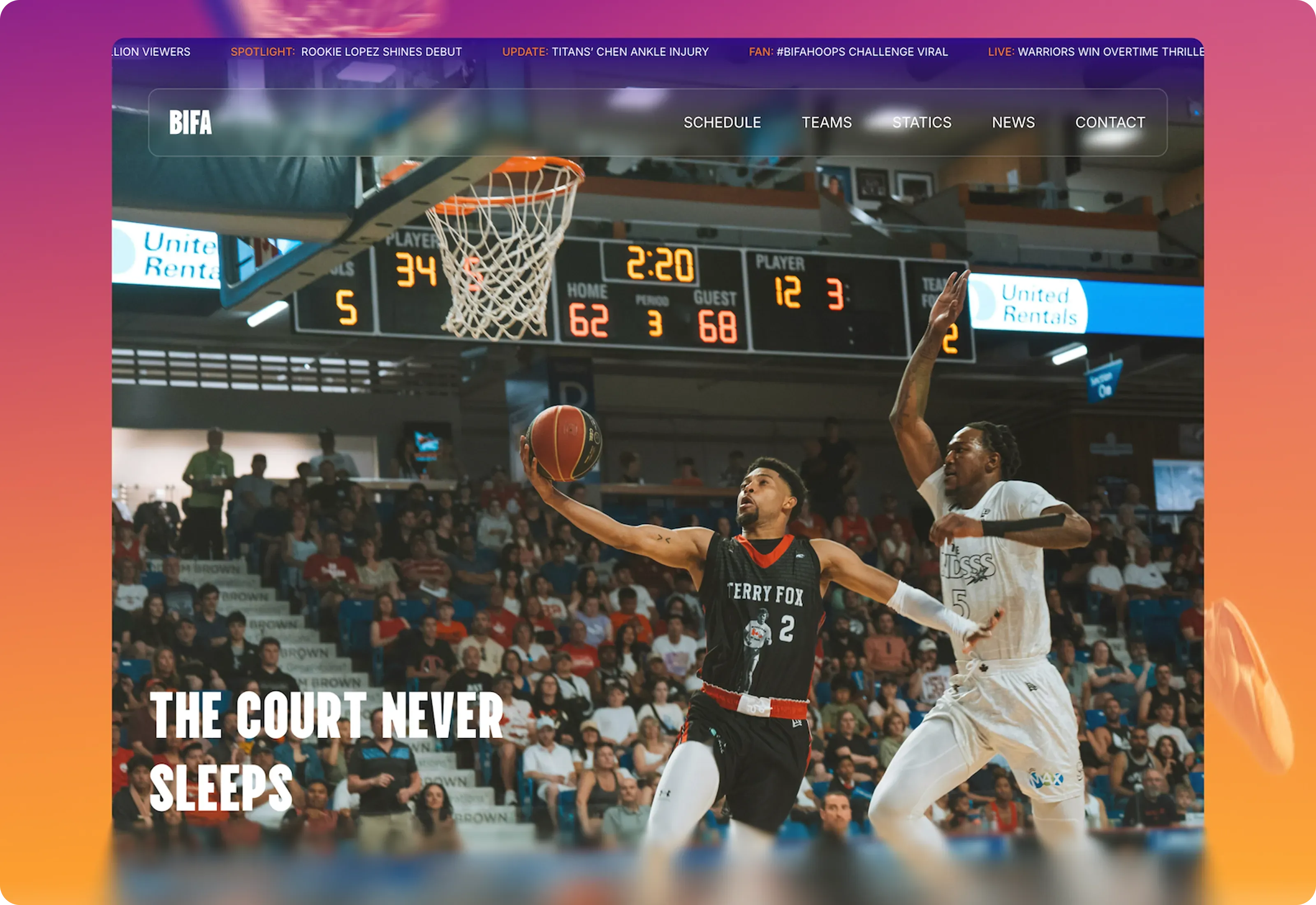 Bifa Basketball League Website Optimized