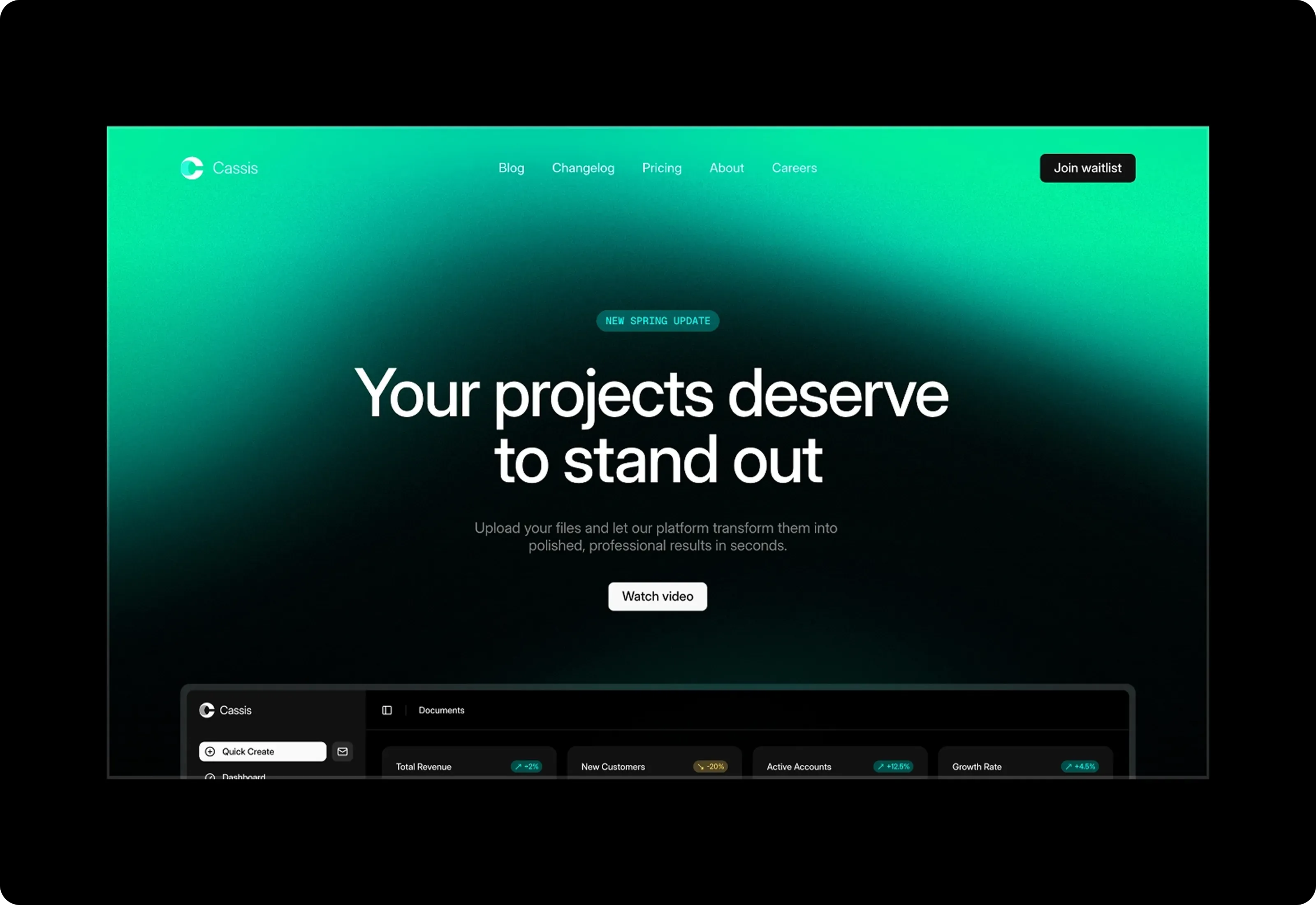 Cassis Minimalist Saa S Website Optimized
