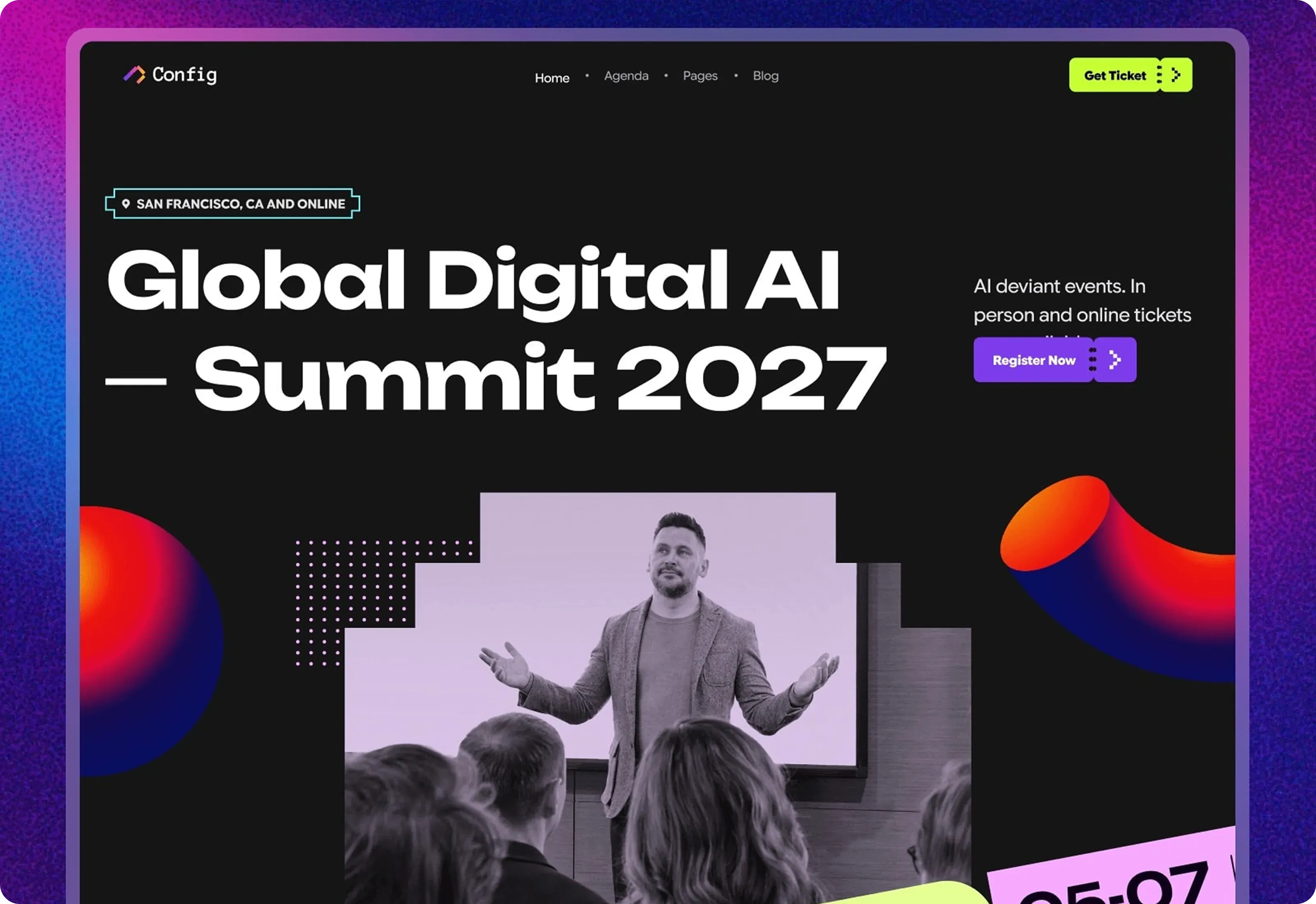 Confiig Tech Event Conference Website Optimized