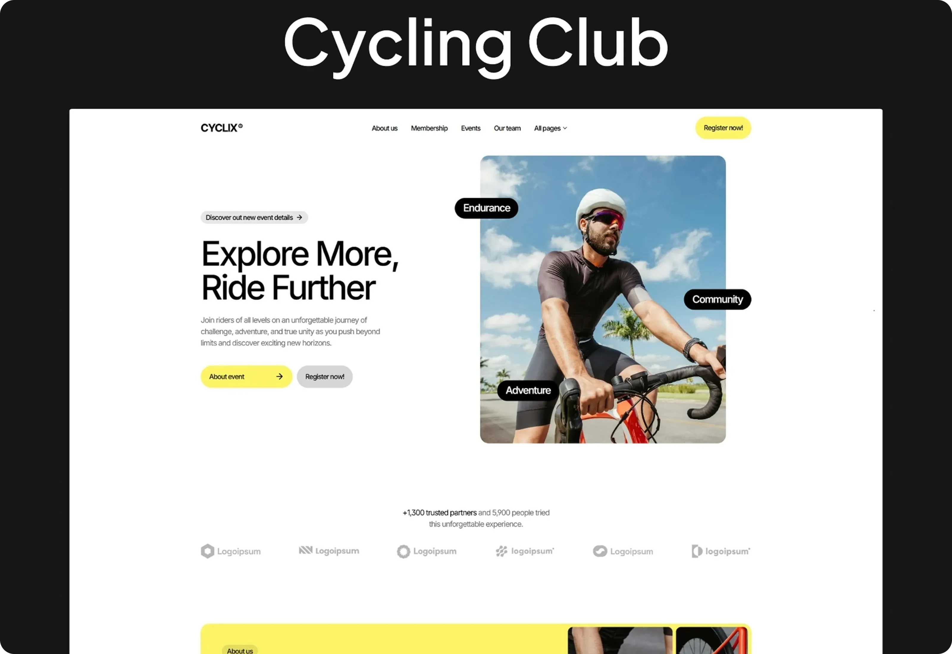 Cyclix Cycling Club Framer Optimized