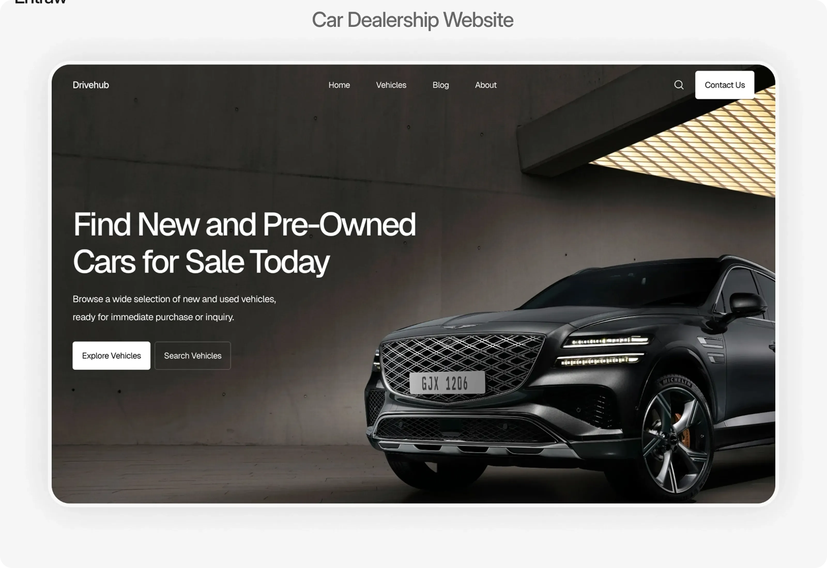 Drivehub Car Dealership Website Optimized