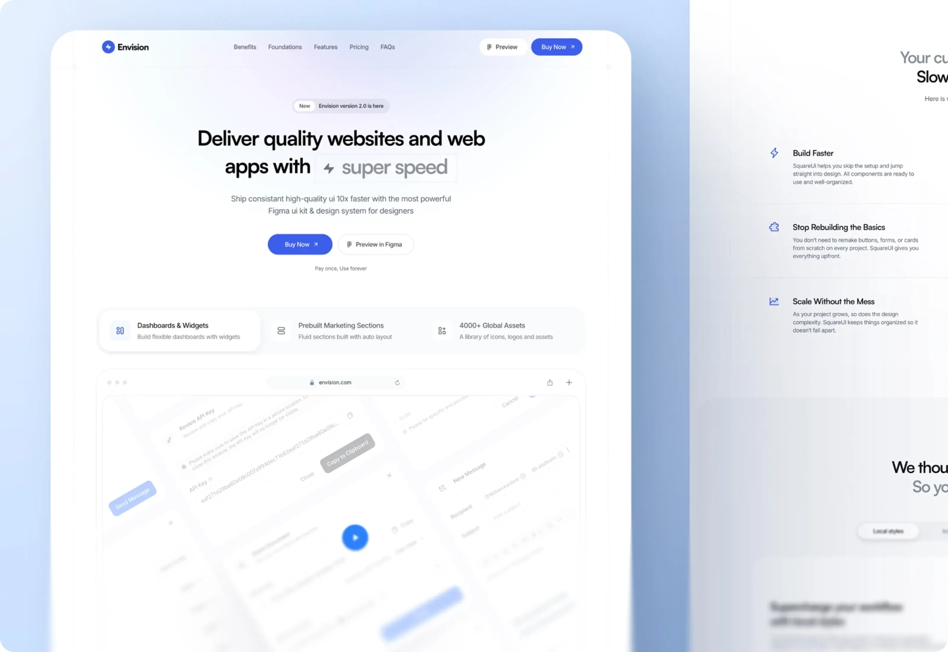 Envision Product Landing Page Optimized