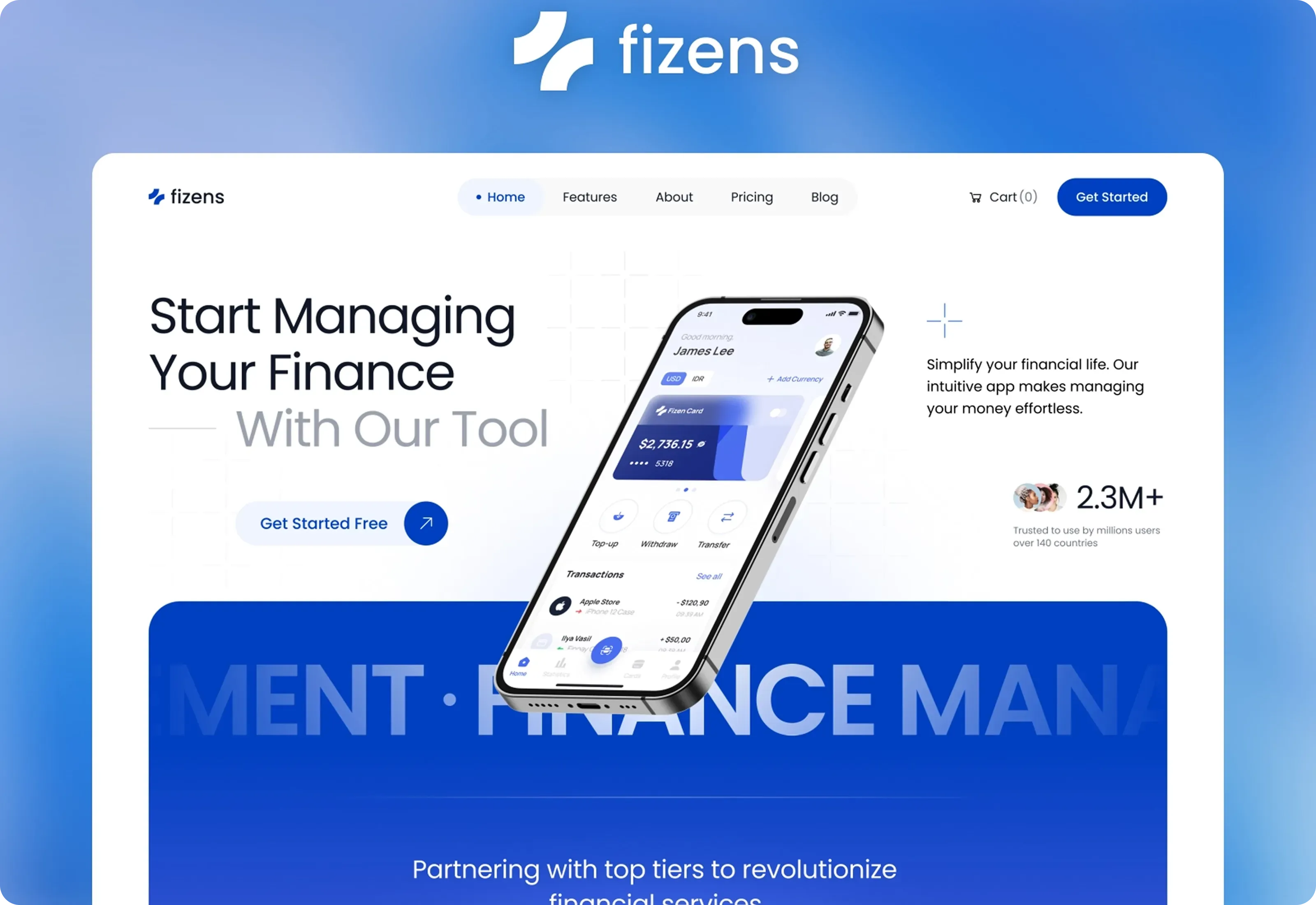 Fizens Finance Saas Optimized