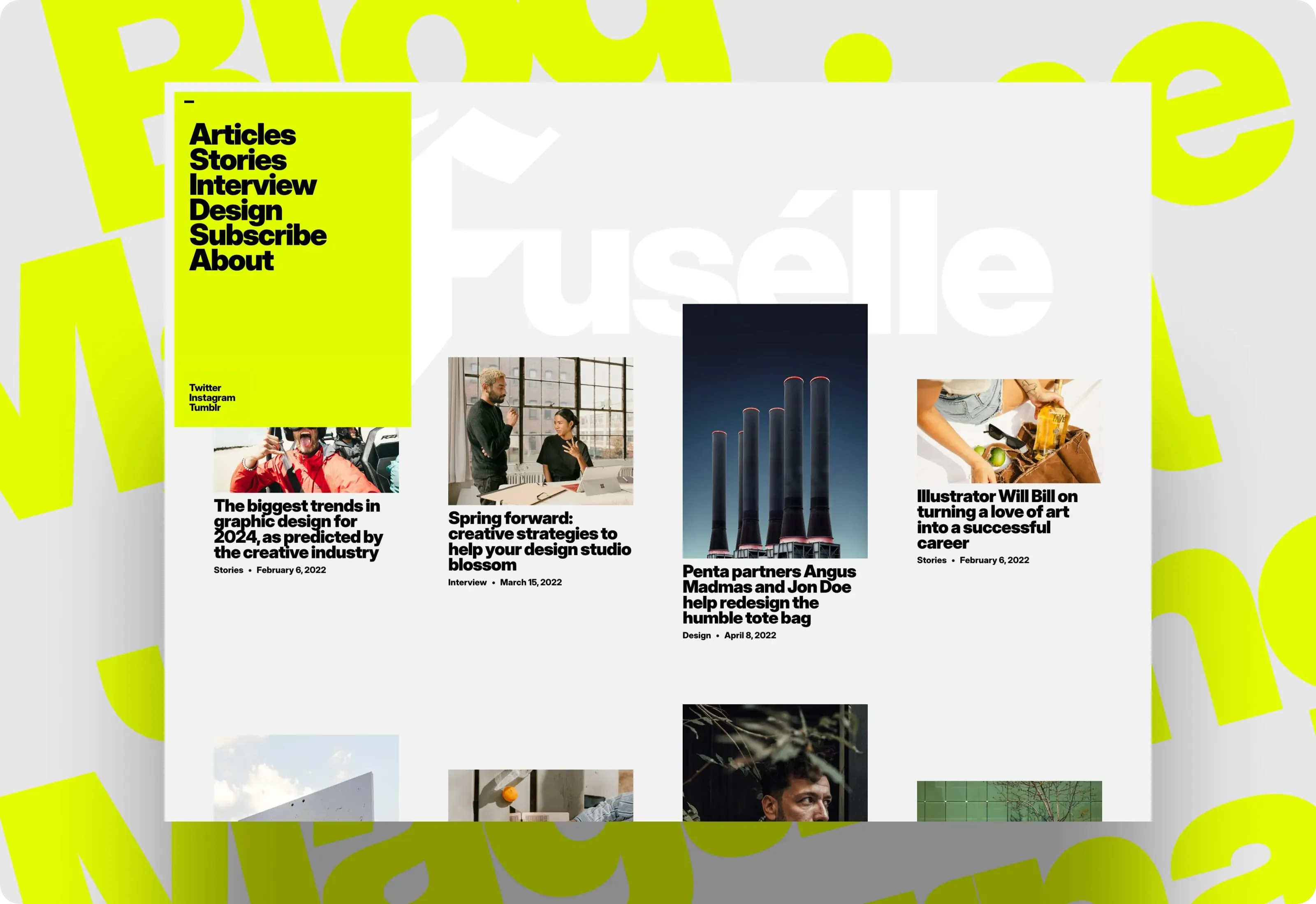Fuselle Blog Magazine Journal Optimized