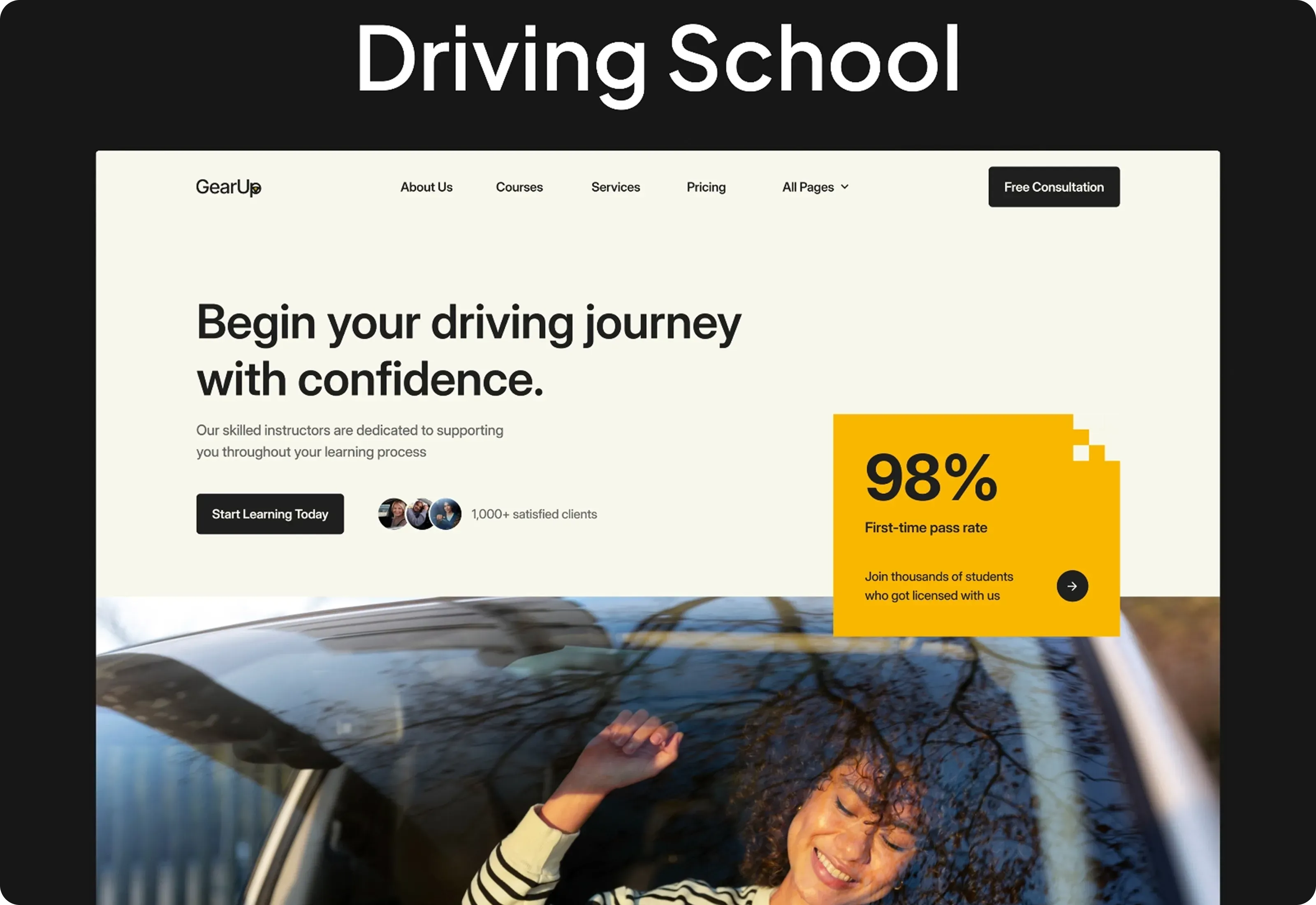 Gearup Driving School And Courses Optimized