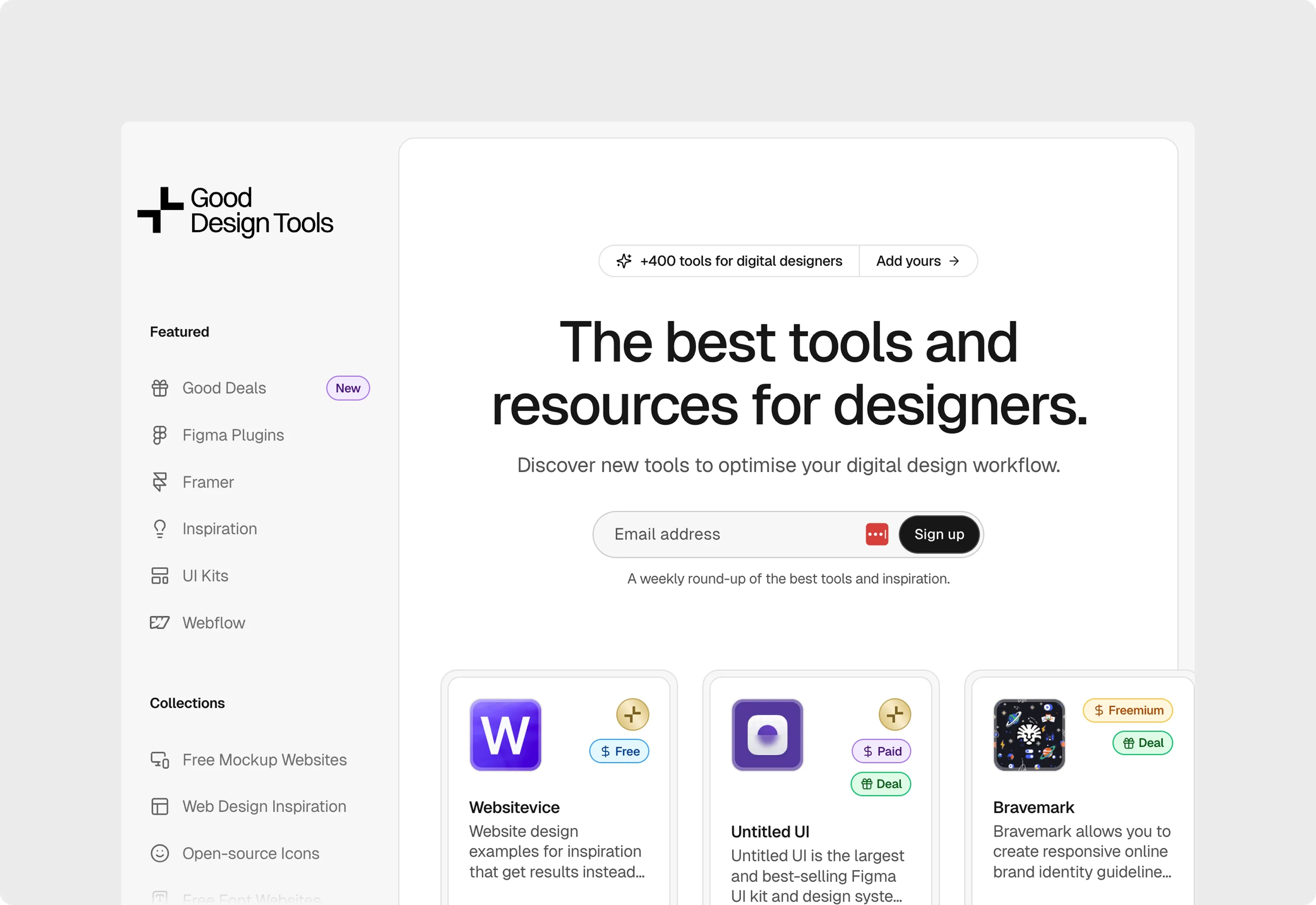 Good Design Tools Optimized