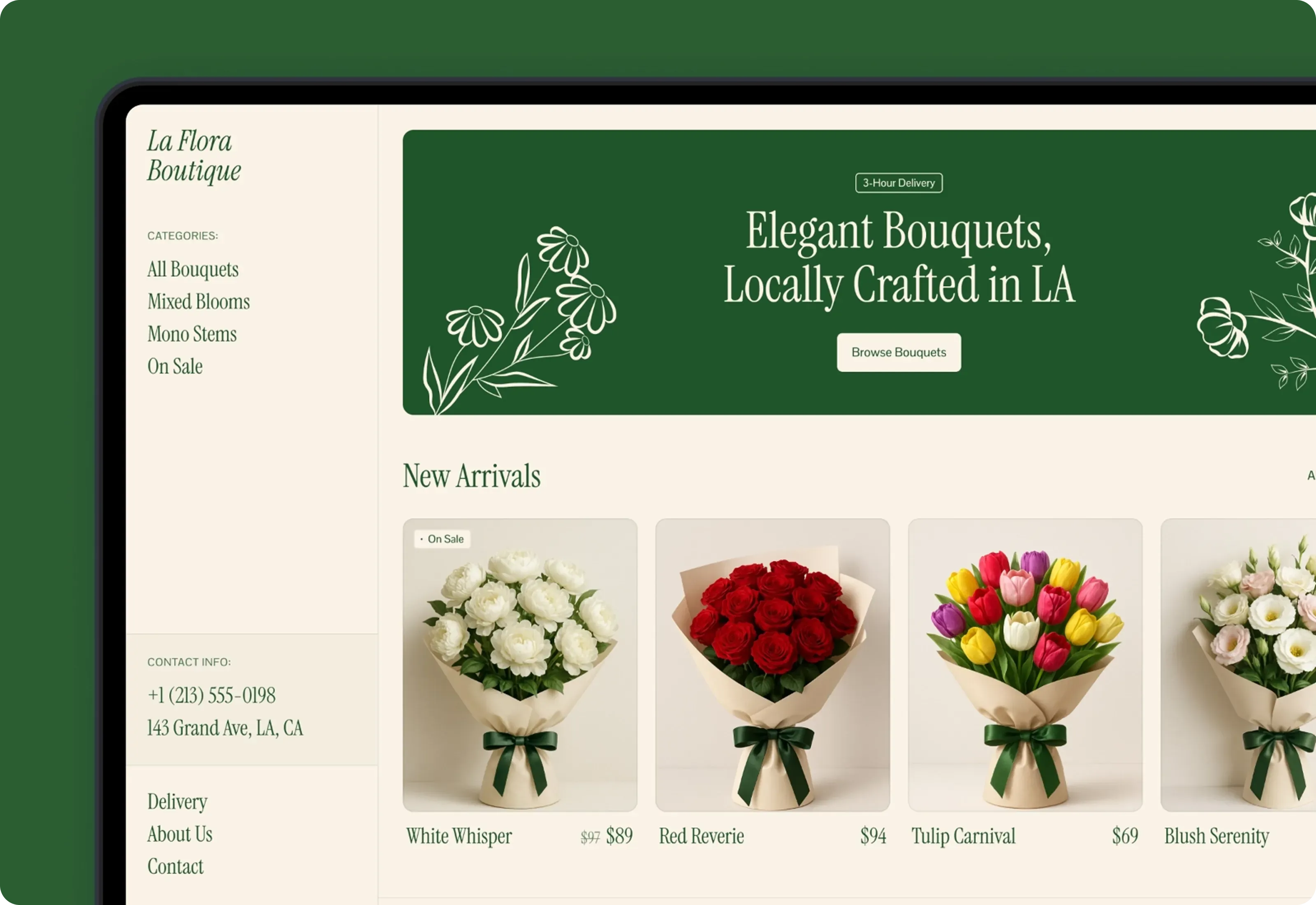 La Flora Flower Shop Optimized