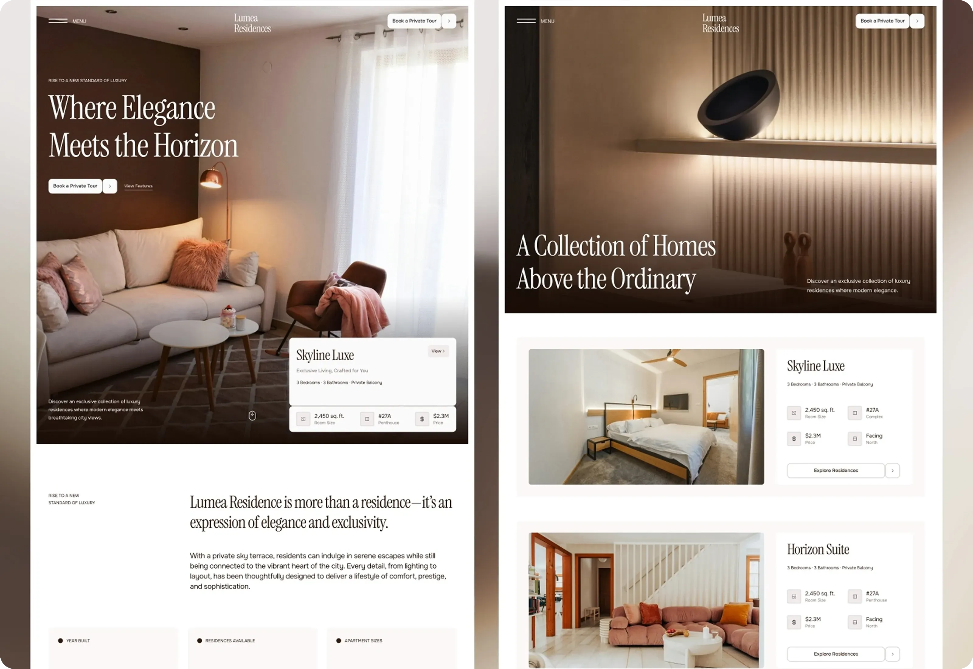 Lumea Luxury Apartment Website Optimized