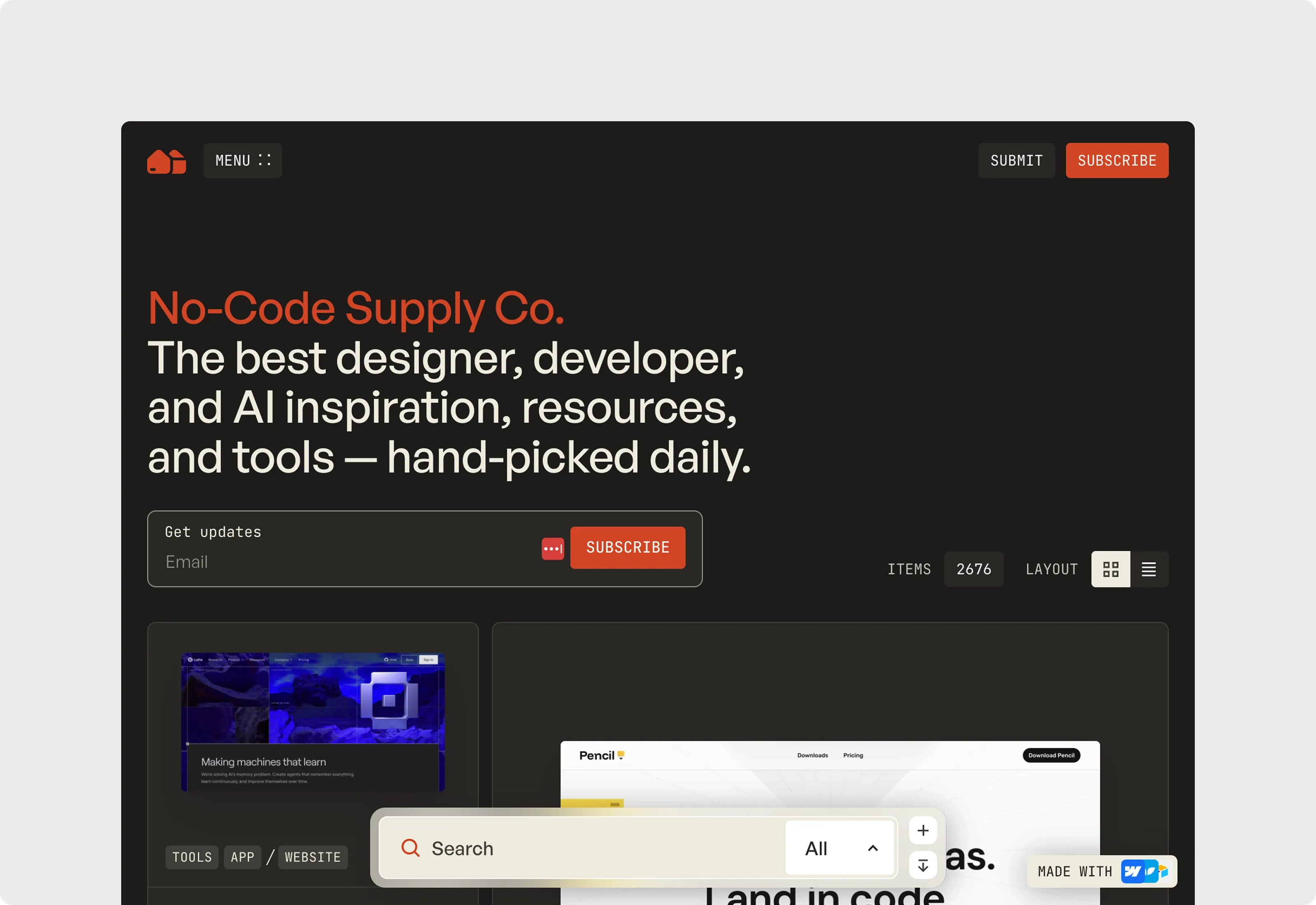 No Code Supply Optimized