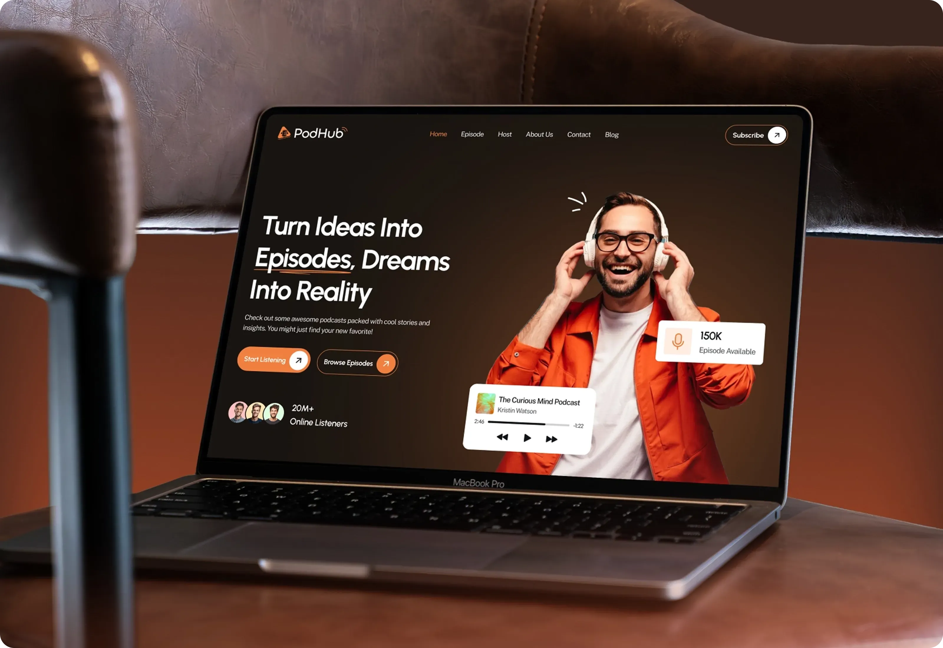 Pod Hub An Engaging Podcast Website Optimized