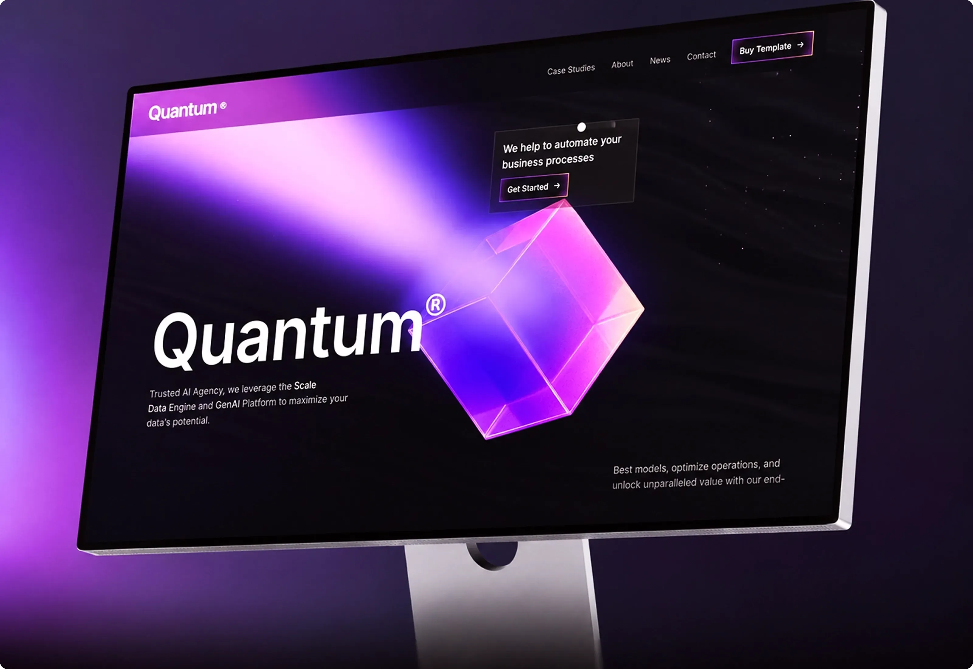 Quantumm Ai Agency Tech Startup Optimized