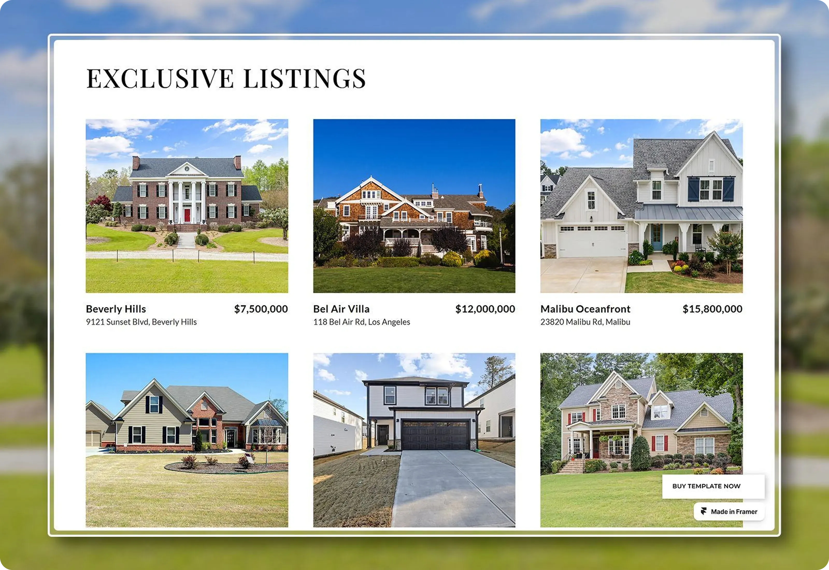 Realtor Real Estate Website Optimized