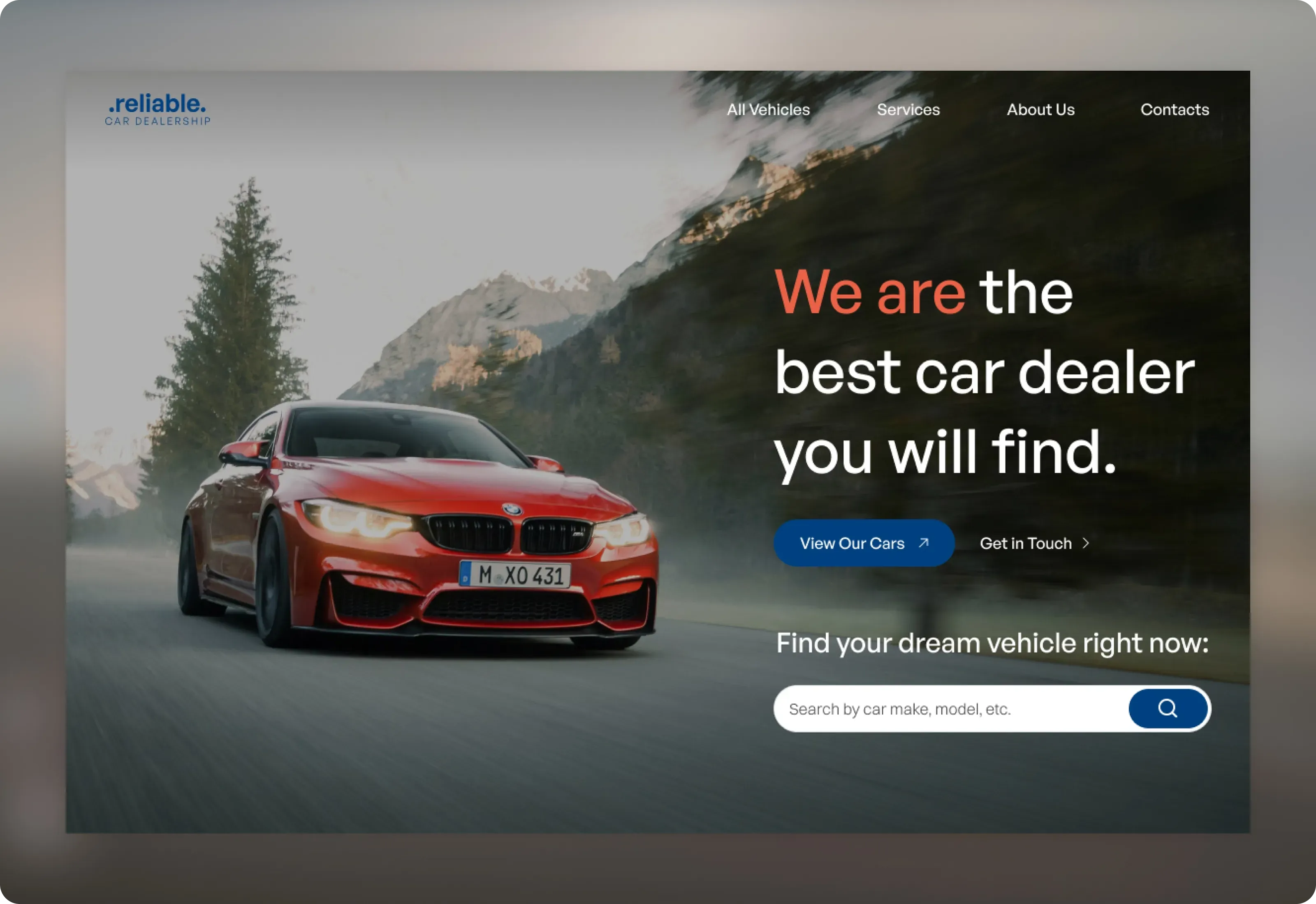 Reliable Car Dealership Template Optimized