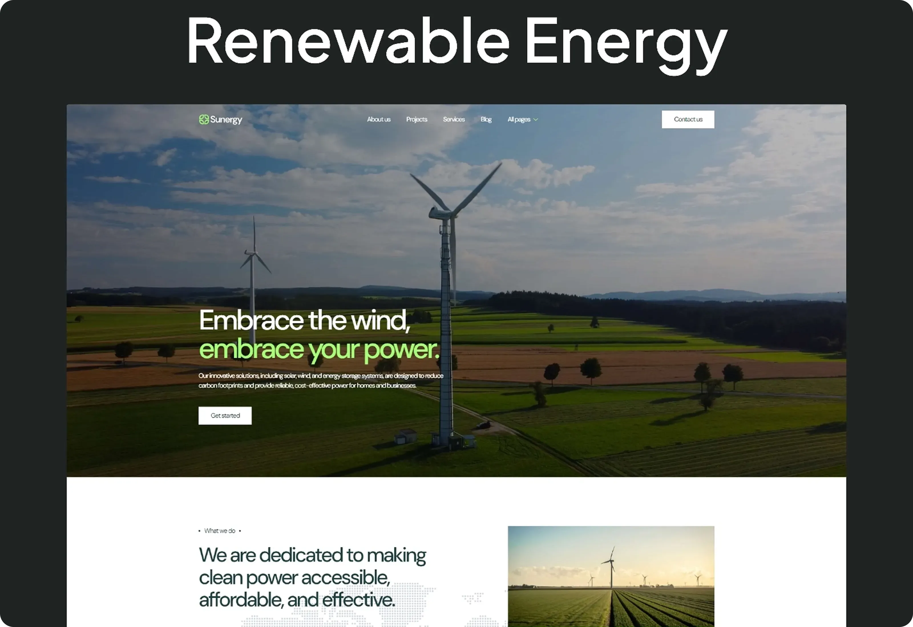 Sunergy Renewable Energy Optimized