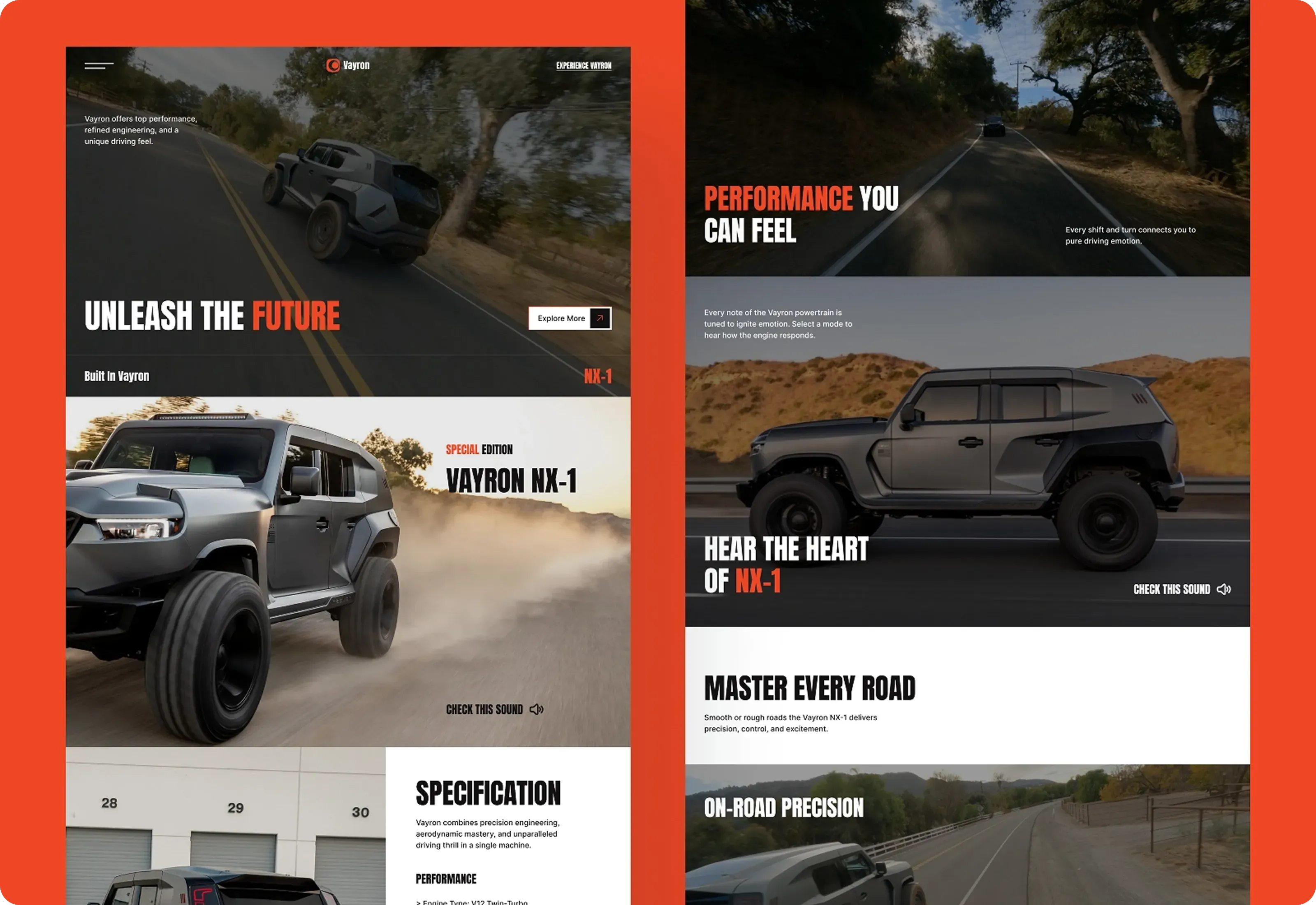 Vayron Electric Vehicle Website Optimized