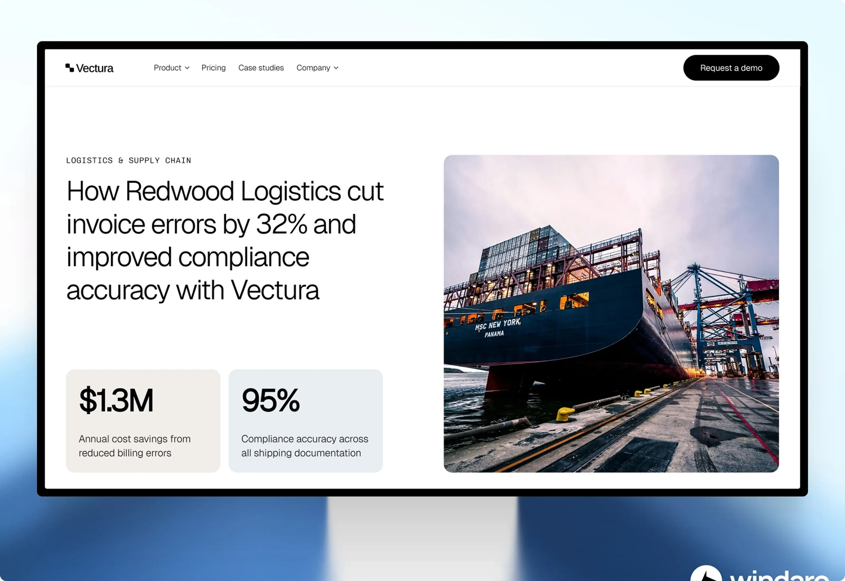 Vectura Modern Fintech Website Optimized