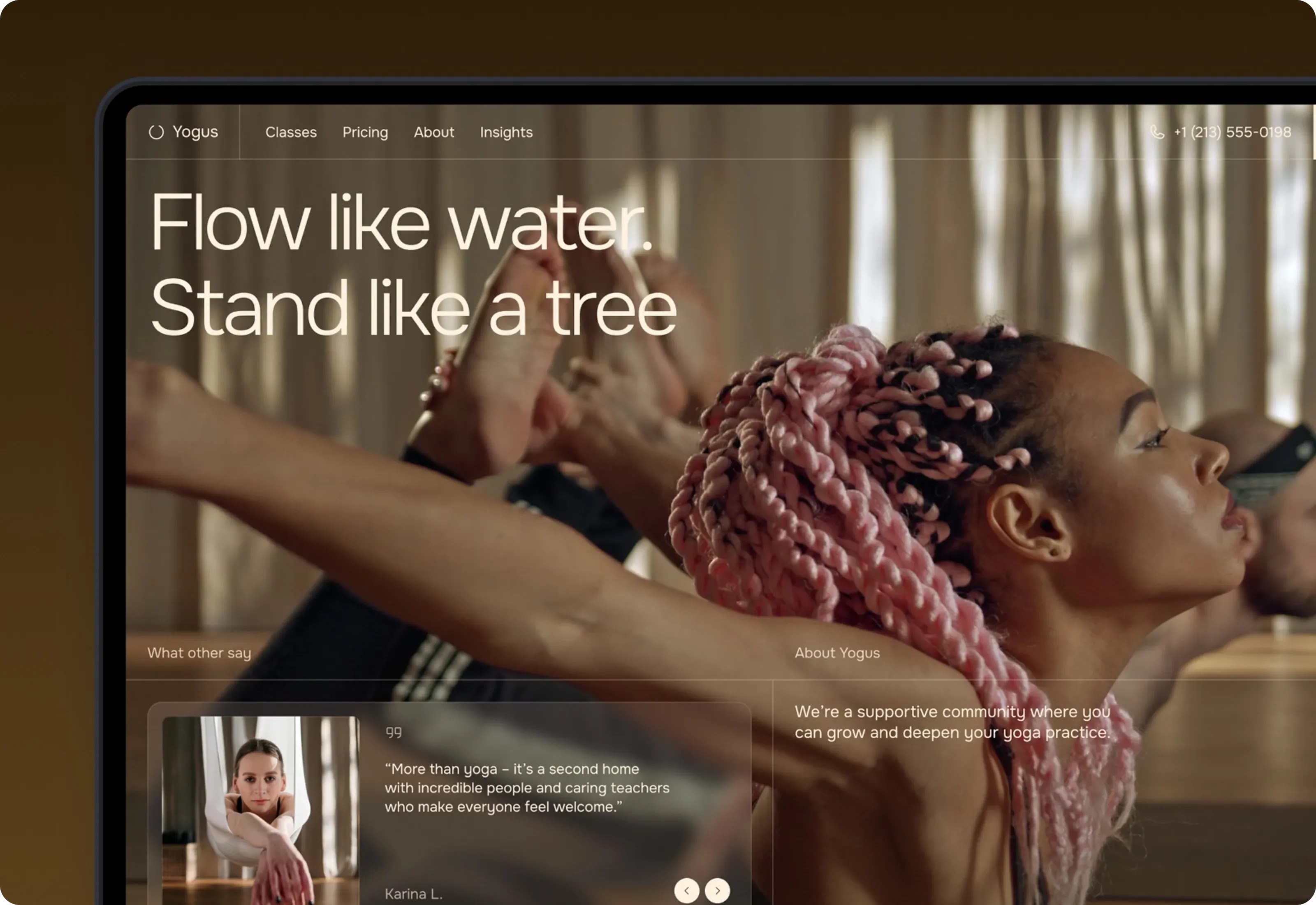 Yogus Yoga Studio Website Optimized