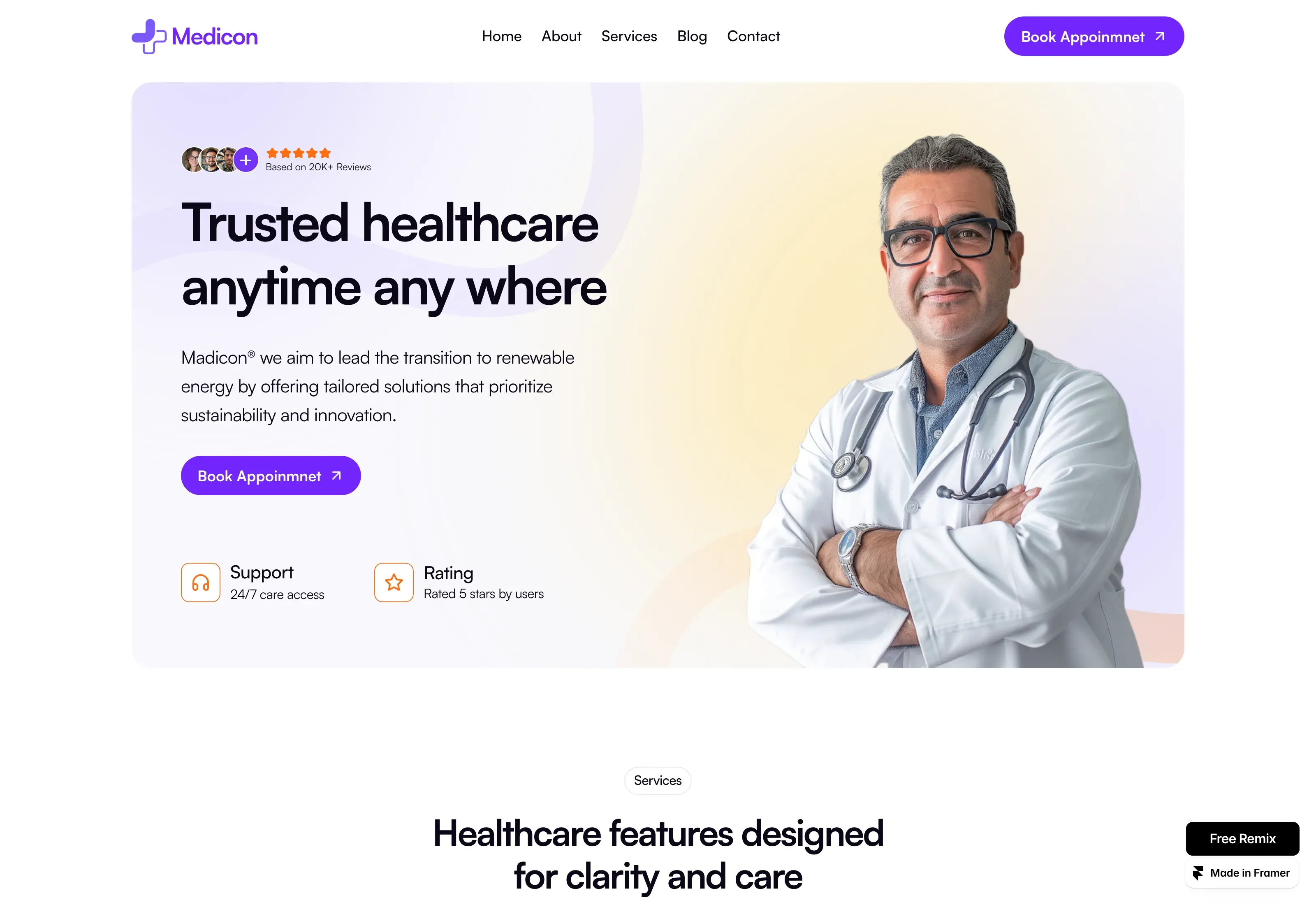 Medicon: Doctor Appointment Website