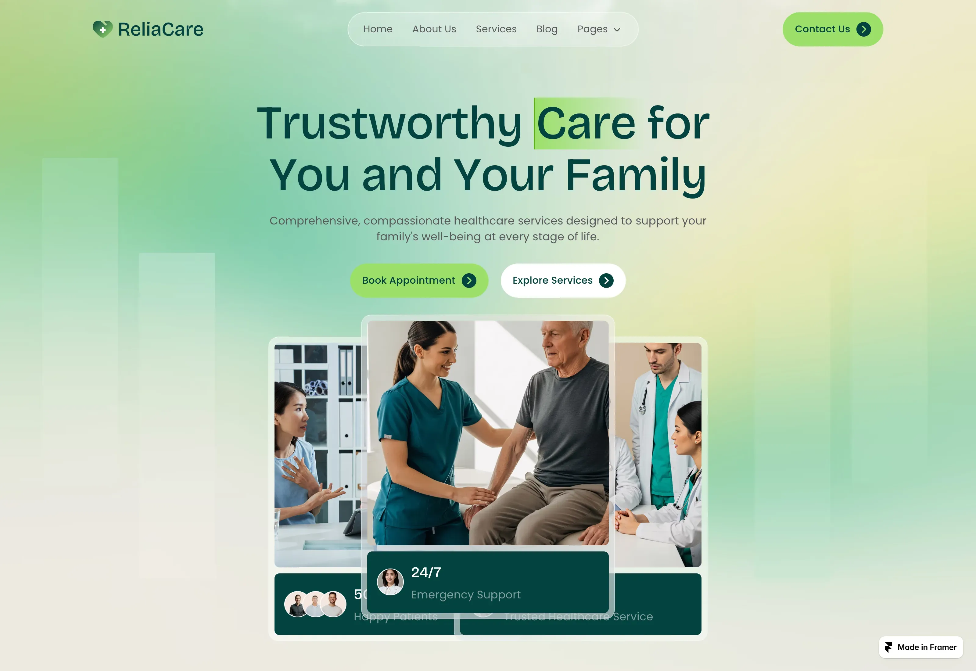 ReliaCare: Family Healthcare & Online Booking